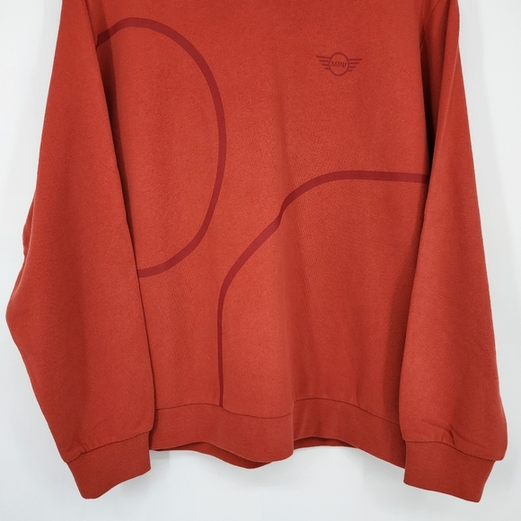 Mini NWT Womens Hoodie Pullover Size L Rebel Red Cotton Outline Print Wing Logo - Picture 10 of 10
